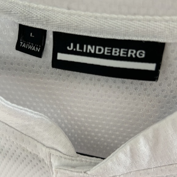 J.Lindeberg Mens Collarless Golf Shirt - Size L - Picture 3 of 4